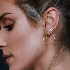 Uncommon James Set of 3 Gold Earrings with dust bag